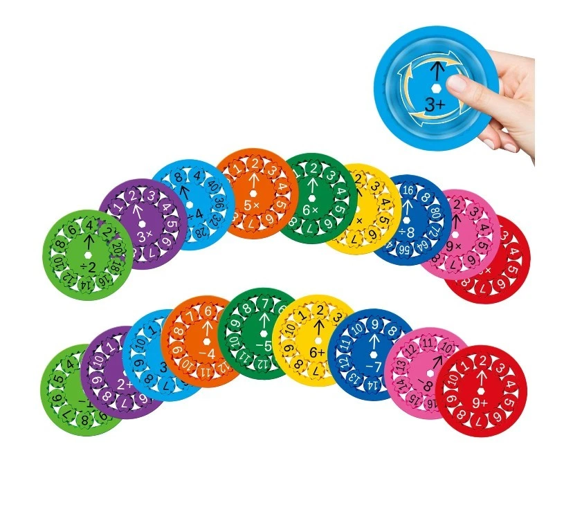 9 件数学事实坐立不安旋转器添加乘法游戏益智玩具 — 第 2/4 张图片