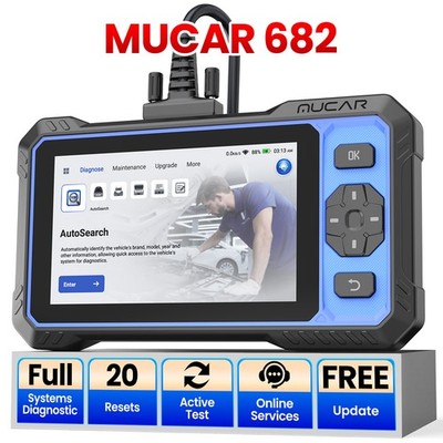 Mucar 682 Full System OBD2 Scanner   Diagnostic Code Reader Free Updates