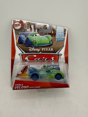 Carla Veloso Diecast Disney Pixar ALLINOL BLOWOUT 2014 Race Car Green Blue