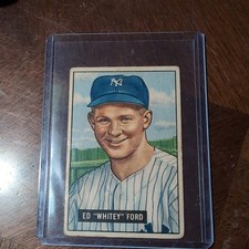 1951 Bowman #1 Whitey Ford ROOKIE RC Baseball Card New York Yankees