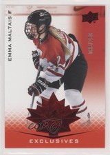 2021 Upper Deck Team Canada Juniors Exclusives 86/250 Emma Maltais #68 2d8