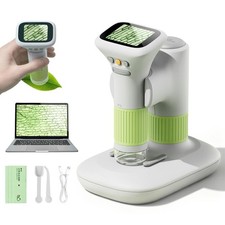 Microscope for Kids, M G 1000X Handheld Digital Kids Lively Green