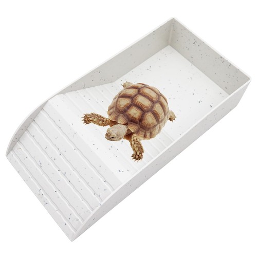 Tortoise Water Pool with Climbing Ramp, Turtle Climbing Toy, Reptile Habitat,...