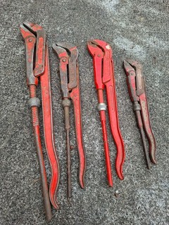 4xWasserpumpenzange Wasserrohrzange Zange VBW No. 111 1 111 2 115 1 1/2 ...