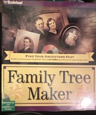 Broderbund Family Tree Maker Genealogy Software PC CD-ROM Find Your Ancestors