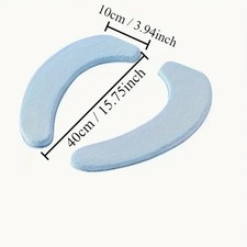 1 Pair Toilet Seat Cover Pad Soft Non Slip Warmer Seat Cushions Waterproof Gray