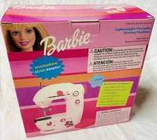 2003 Jamac Barbie Lightweight Portable Sewing Machine NIB Never Used