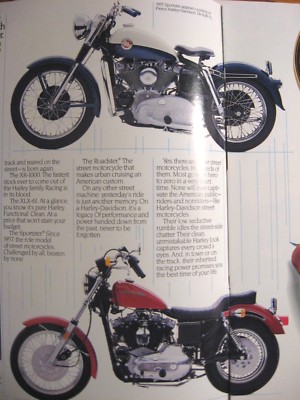 1985 Harley-Davidson Brochure Sportster XLX-61 Roadster XR-1000