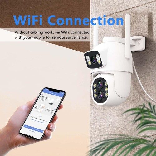 5MP+5MP Dual view Dual-Lens WIFI PTZ Smart Light Security IP Camera Zoomx10 - Picture 9 of 12