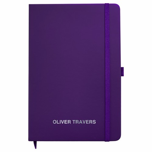 Personalised Notebook and 12 matching Pencils -Printed with Name - PURPLE - Picture 6 of 7