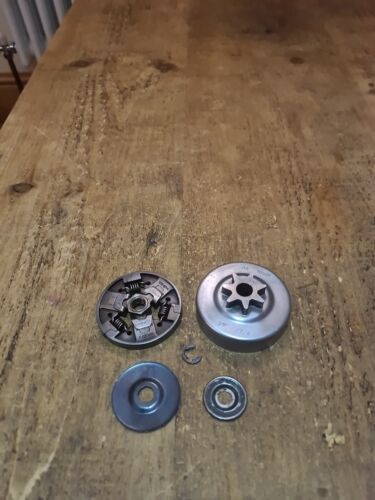 GENUINE STIHL MS390 039 CHAINSAW CLUTCH & CLUTCH DRUM WITH CLIPS 3/8" 1125/04  - Picture 1 of 5