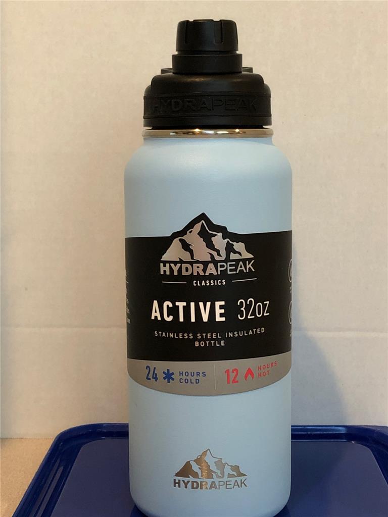 Lot 2 Bouteilles HydraPeak 32 Oz – Acier Inox, Isolées, Avec Logo