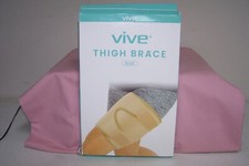 VIVE Thigh Leg Brace Wrap Support Compression Beige Up To 32" One Size NEW n Box