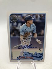 2024 Topps Update Cam Eden RC Auto SP On Card 1989 #89BA2-CE Rookie PWE. rookie card picture