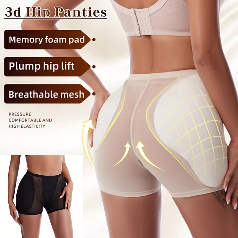 Women Padded Butt Lifter Hip Pads Enhancer Body Shaper Underwear Fake  Panty✓