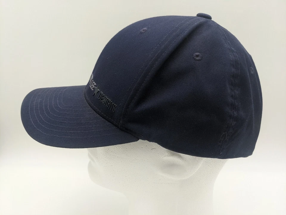 Troy Lee Designs Hat Blue Small Medium Sample Navy Flex Fit S/M - Image 4 of 4