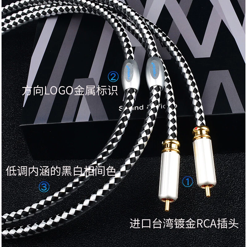 High Quality 6N OFC RCA cable Analog cable RCA audio cable amplifier CD signal - Image 2 of 4