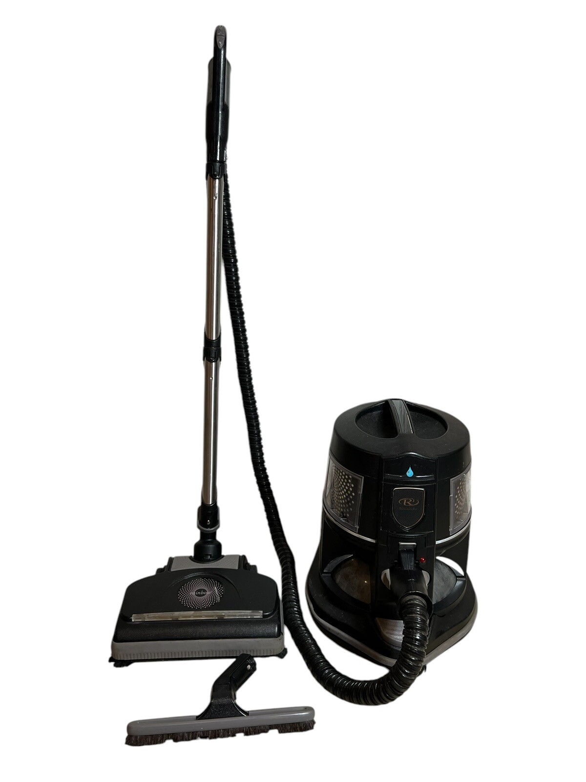 Rainbow E2 TYPE-12 Black Canister Vacuum LED Power Head Hose Water Basin Tested