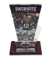Tom Brady Ticket & Bronze Coin Acrylic Desk Top Limited Edition