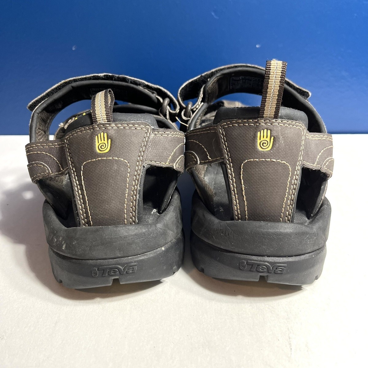 Teva Forebay Fisherman Hiking Sandal Brown Leather Men Size 9 Slip On Sport Shoe Teva Mens Forebay Fisherman Sandals Mens Size 9 Brown  main image 3