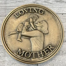 Funeral Casket Medallion Loving Mother Batesville Life Stories Brass Magnetic