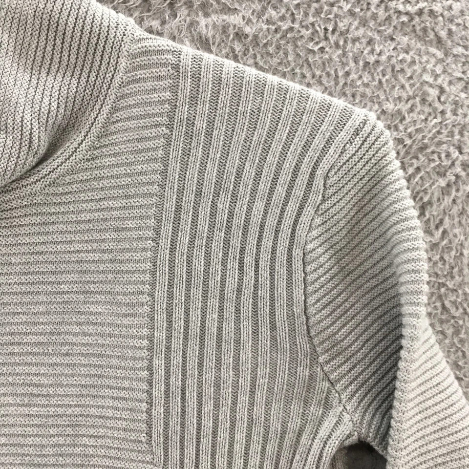 Suéter Vince Camuto Mujer M Gris Cuello Tortuga Manga Larga Algodón Tejido Informal Foto 3 de 4