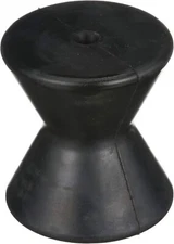 112091 Boat Trailer Rubber Bow Roller Black 4 Inches