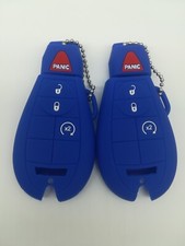 2blue Key Cover For Dodge Ram Charger Caravan Challenger Chrysler Jeep Cherokee 2blue Key Cover For Dodge Ram Charger Caravan Challenger Chrysler Jeep Cherokee