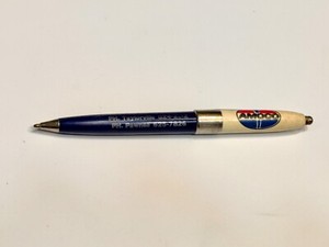 Vintage Gesell Oil Co Taylorville IL AMOCO Oil Tucker USA Advertising Ink Pen 