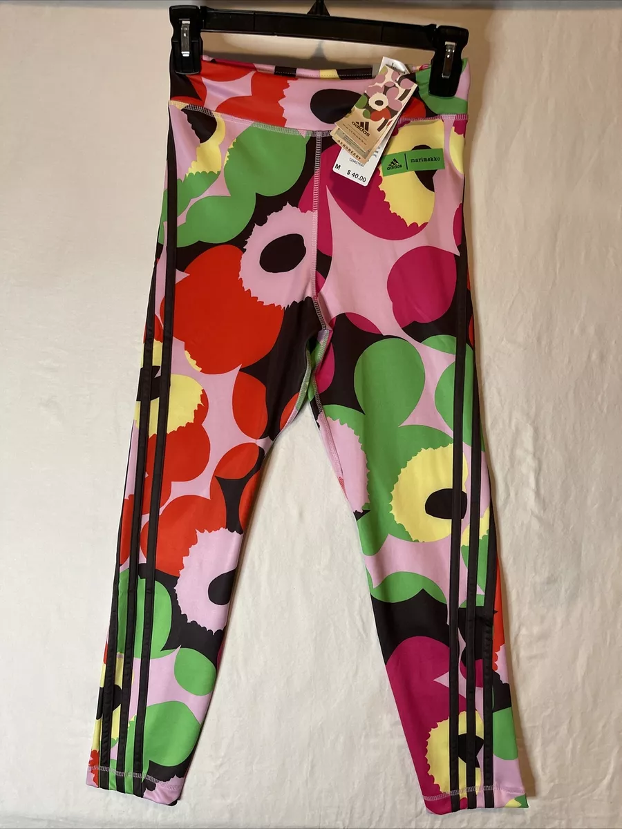 adidas | marimekko Girls Training Tights HF0513 Size M 11-12Y Tight Fit Mid  Rise