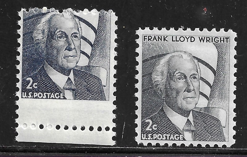 * U.S. #1280 .02c  WRIGHT MAJOR  MISPERF HUGE VOID -  MISSING TEXT  MNH  NICE  *