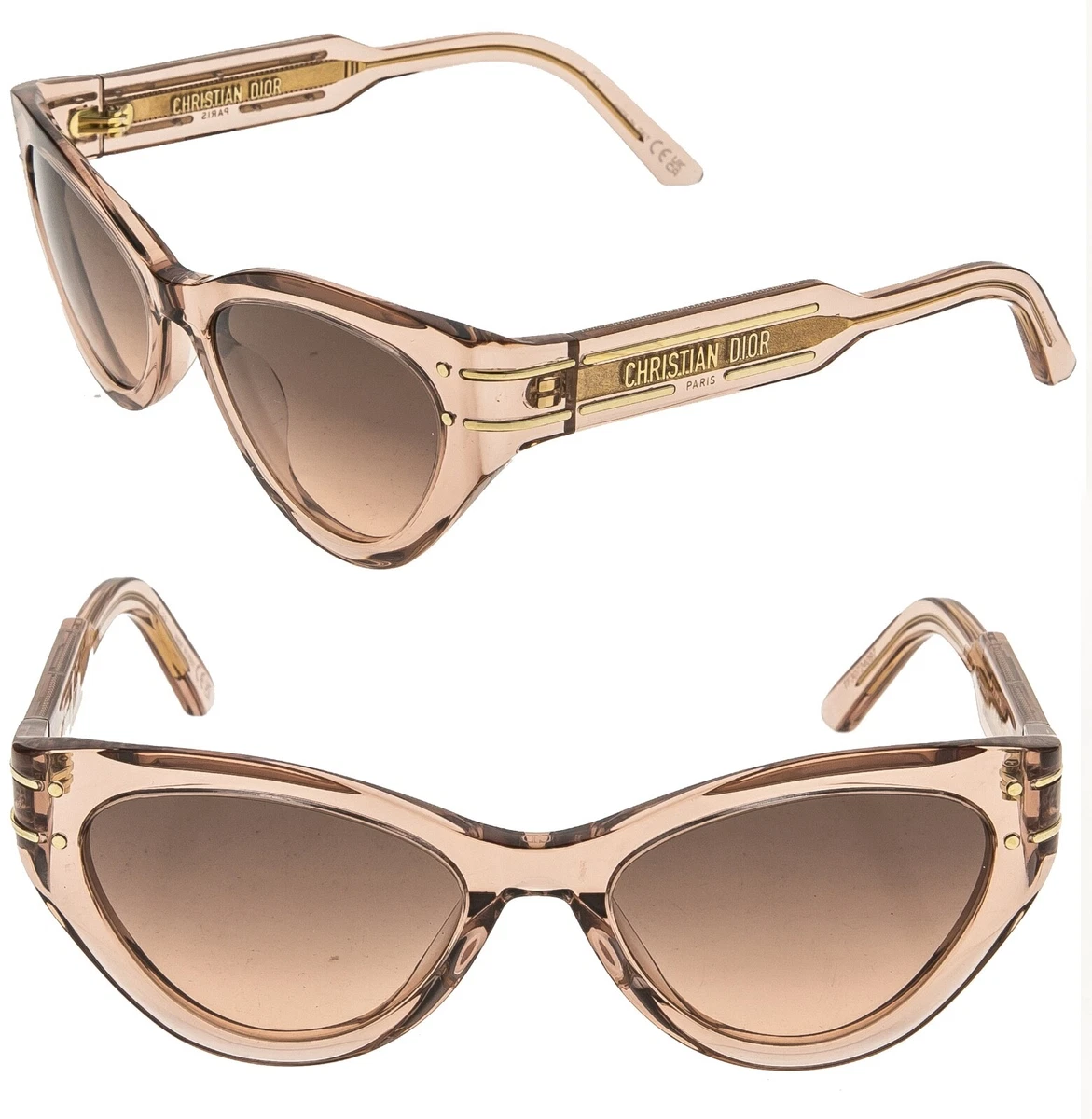 Dior Brown Beige Sunglasses for Women for sale | eBay display picture 1