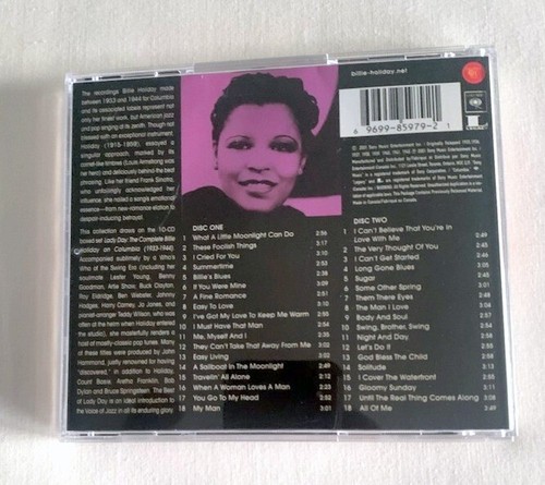 BILLIE HOLIDAY-LADY DAY:THE BEST OF-2CD-(Swing,Jazz, Standards, Blues) - Picture 2 of 2