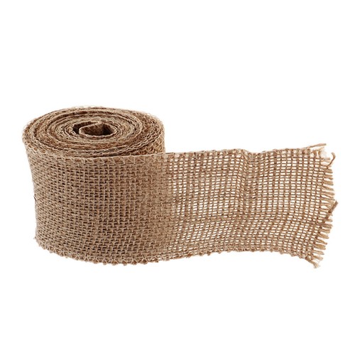 2 Meters Natural Burlap Burlap Ribbon For Wrapping Paper 8 Cm - Picture 9 of 12