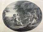 Bacchus And Cherubs, Bacchanal Figures, 1801. Etching, Mariano Bovi