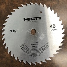 7-1/4 IN 40 TOOTH SAW BLADE BY HILTI