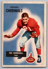 1955 BOWMAN #52 PAT SUMMERALL CARDINALS ROOKIE