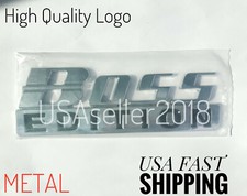 The BOSS EDITION Chrome Fit All Cars Boat SUV logo Bumper Decal CUSTOM EMBLEMS