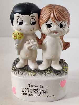 Original 1972 Kim Casali Love Is Remembering Her Birthday Money Coin Box Bank