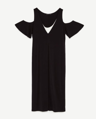 black cowl neck dress Shona Joy Edie Black Low Cowl Neck Mini Dress