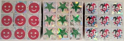 Magic Cube Twist Puzzles 3D Holographic Foil 2.5  w Icons, Select: Poker, Stars 