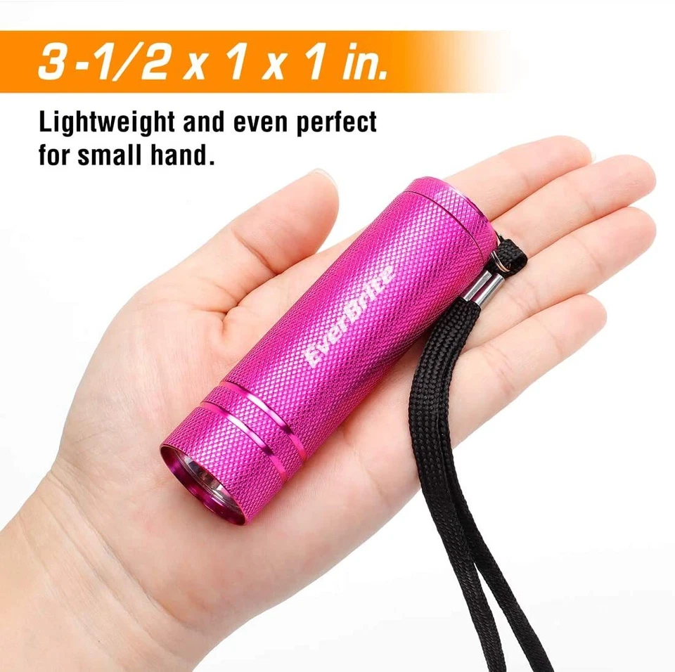 EverBrite 30-PC Flashlight Set Aluminum LED Handheld Torches w/Lanyard Batteries - Image 3 of 4