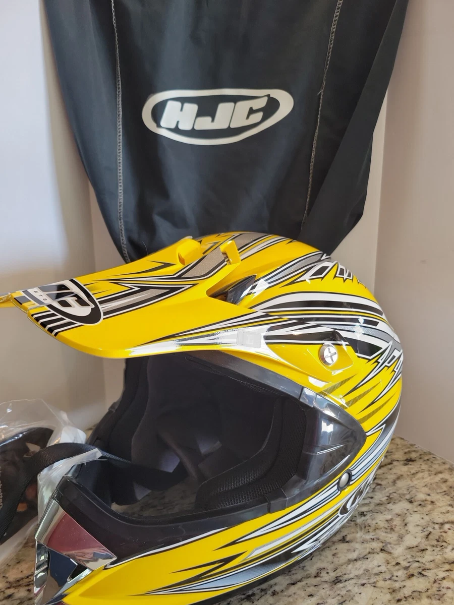 HJC Motocross Helmet Arena CL X5Y Flyin Kolors Large Youth Yellow