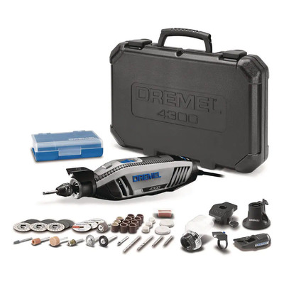 4300 Series 1.8 Amp Variable Speed Corded Rotary Tool Kit W/ Mounted Light