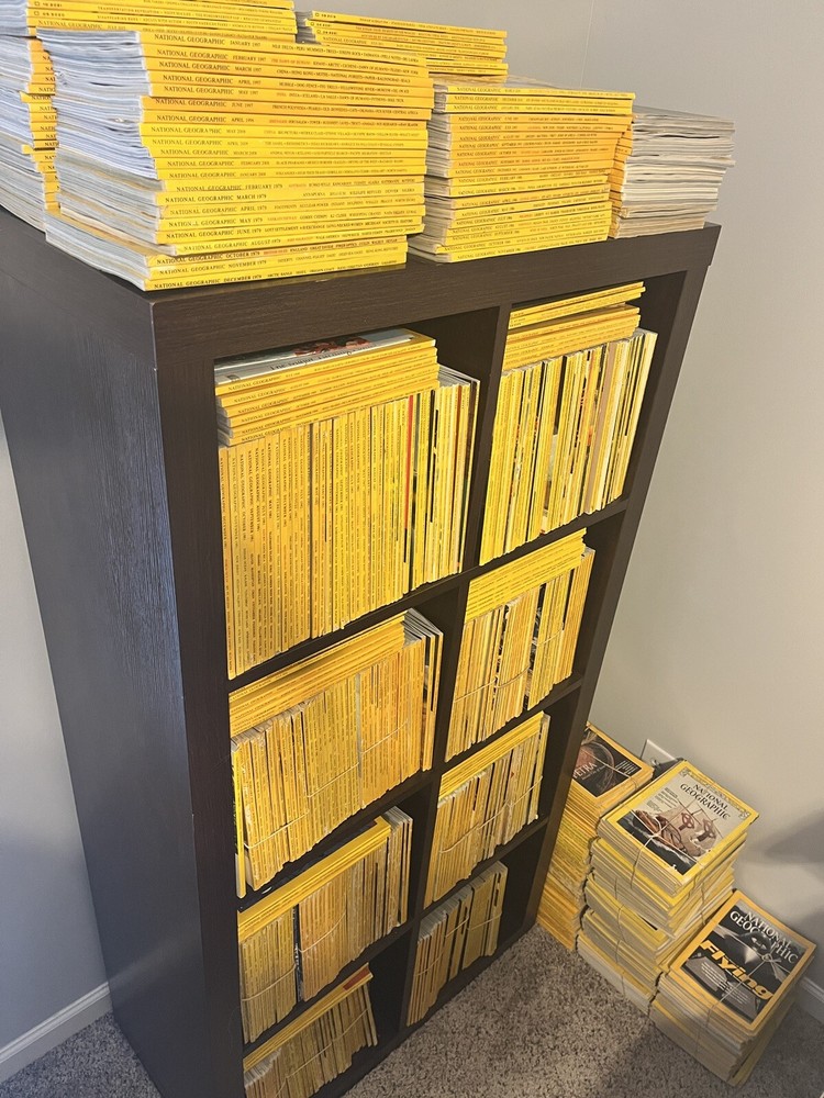 8 National Geographic Magazine ‘40s-‘00s:Random Lot-NO Duplicates- FREE SHIPPING