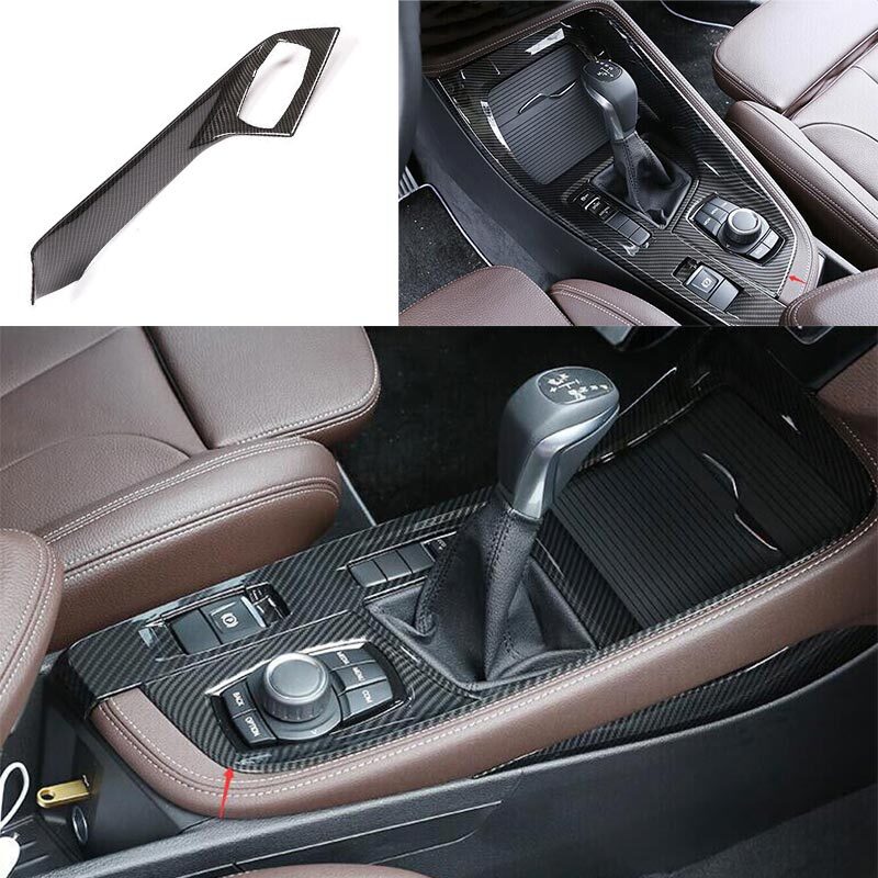 Carbon Fiber Fit For BMW X2 F39 Multimedia Panel Trim 2018-21 Car Middle Console