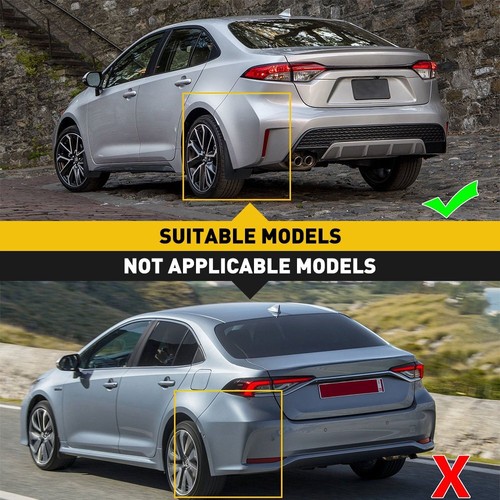 For Toyota Corolla E210 2020 4dr 2021 Sedan Mud Flaps Splash Guards Front Rear - Picture 6 of 11