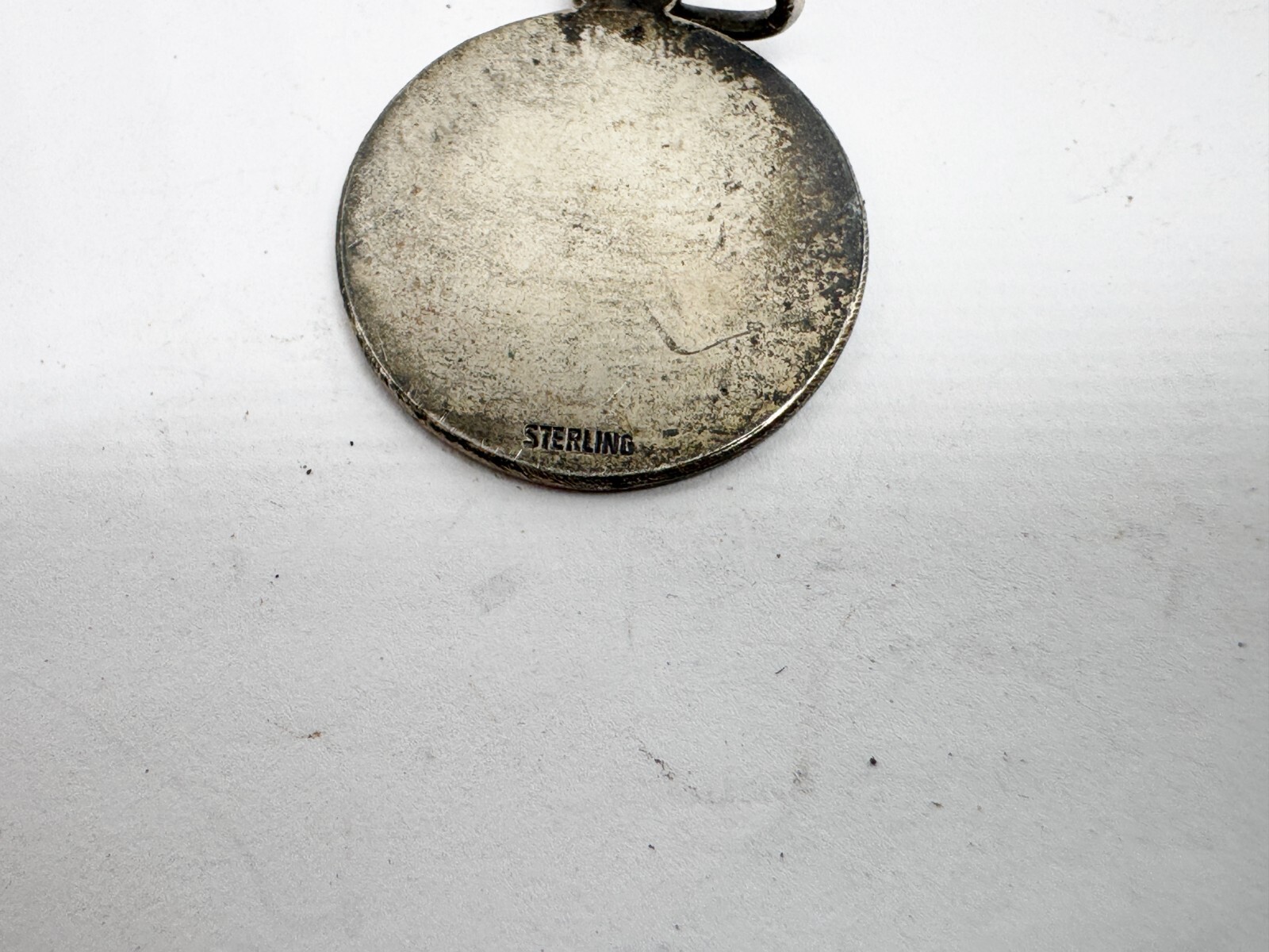 VINTAGE SOLID SILVER ST CHRISTOPHER RELIGIOUS TRA… - image 4