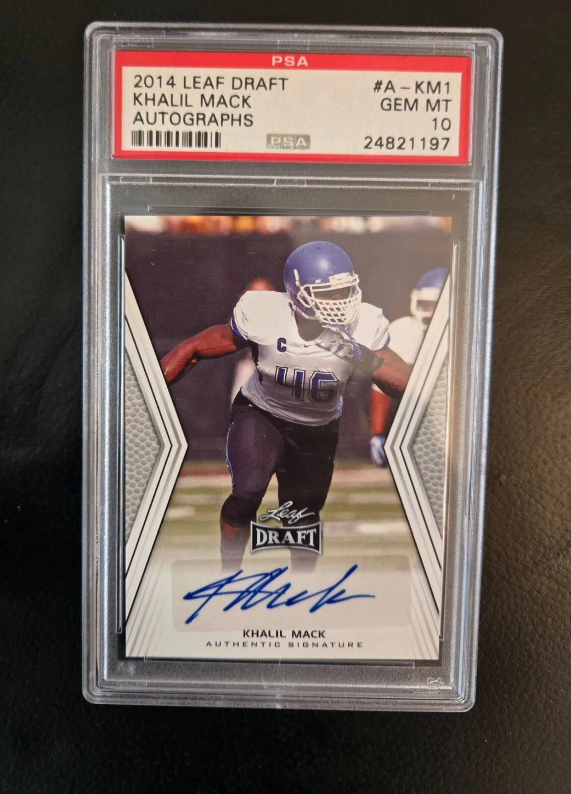 Khalil Mack Leaf Draft Autographs #AKM1 Base