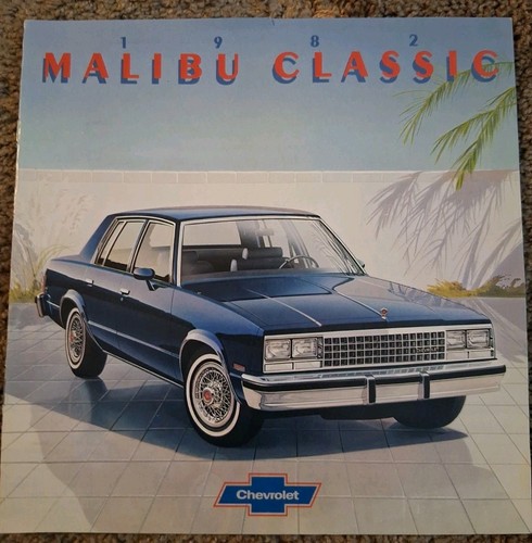Original 1982 CHEVROLET MALIBU CLASSIC SALES Showroom BROCHURE